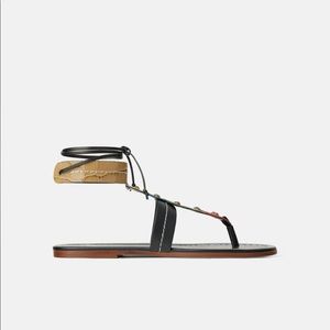 Zara leather sandals